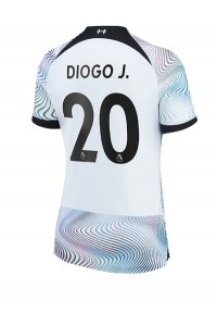 Fotbalové Dres Liverpool Diogo Jota #20 Dámské Venkovní Oblečení 2022-23 Krátký Rukáv